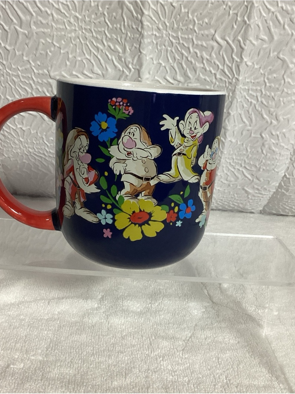 Disney Princess Snow White and Seven Dwarfs Blue Coffee Ceramic Mug Cup by Zrike - Picture 4 of 8